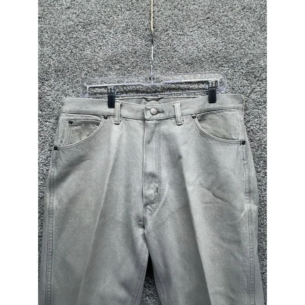 Vintage 70s 80s Wrangler Straight Leg Jeans Men's Pearl Size 36 x 30 USA 0915GYK